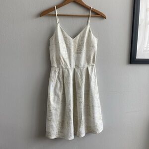 Christmas eve dress!! Gold details on fabric!